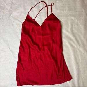 Victoria's Secret Red Satin Blouse for women size S